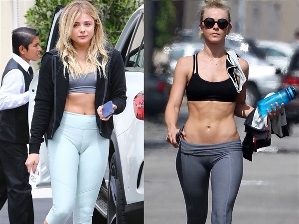Chloe Moretz Vs Julianne Hough Spandex Camel Toe Battle