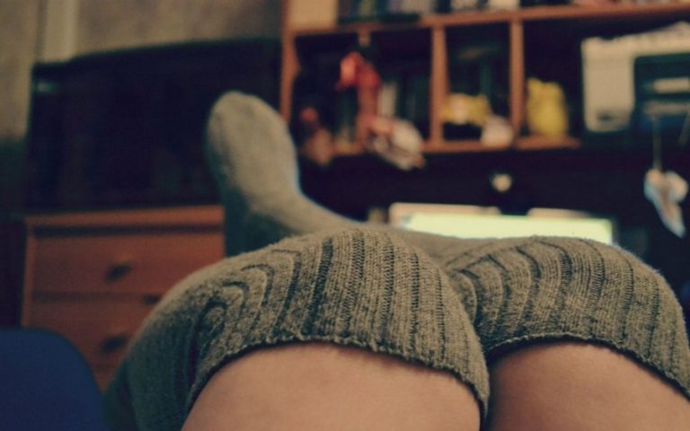Girl Legs Stockings Knee High Socks