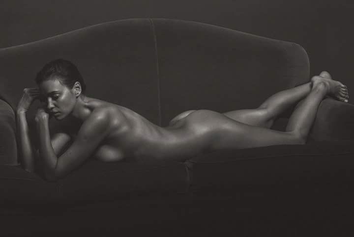 Irina Shayk Nude Completely Posing Black And White Photo Irina Shayk Nude Completely Posing Black And White Photo