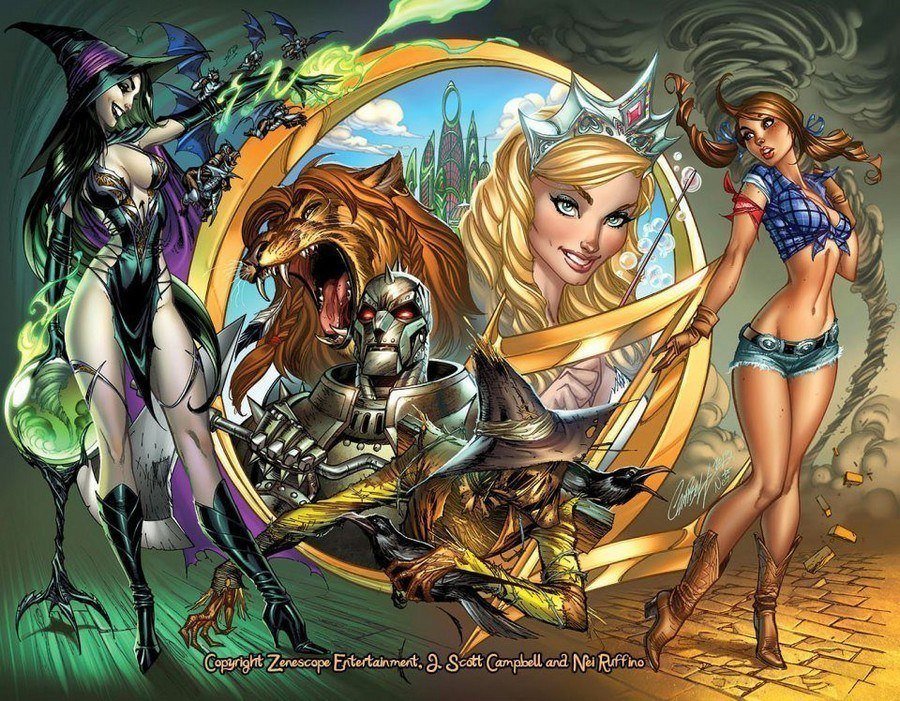 J Scott Campbell Wizard Of Oz
