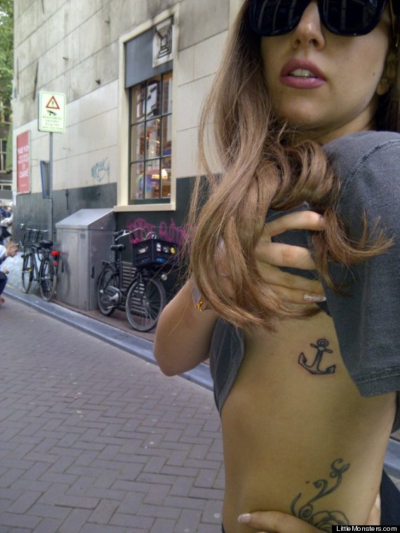 Lady Gaga Anchor Tattoo Lady Gaga Anchor Tattoo