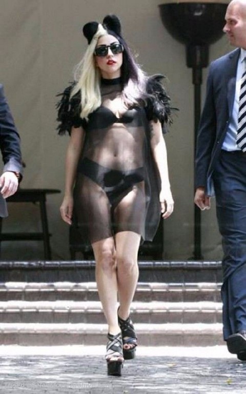 Lady Gaga See Through Underwear Lady Gaga See Through Underwear