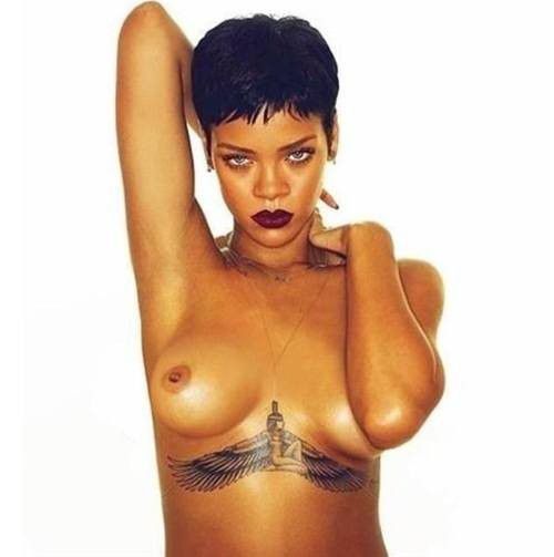 Rihanna Tattoo Under Boobs HD Photos