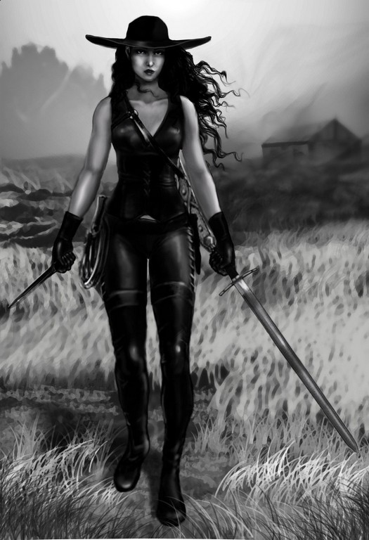 Bad Ass Lady Drawing Bad Ass Lady Drawing