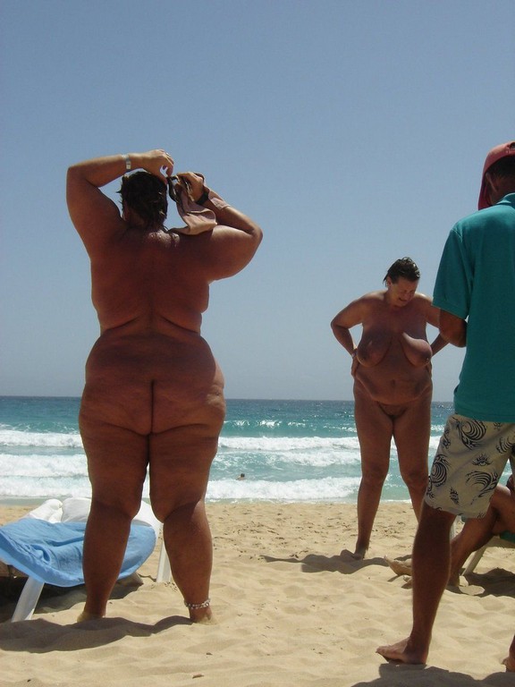 Bbw Granny Naked On Beach