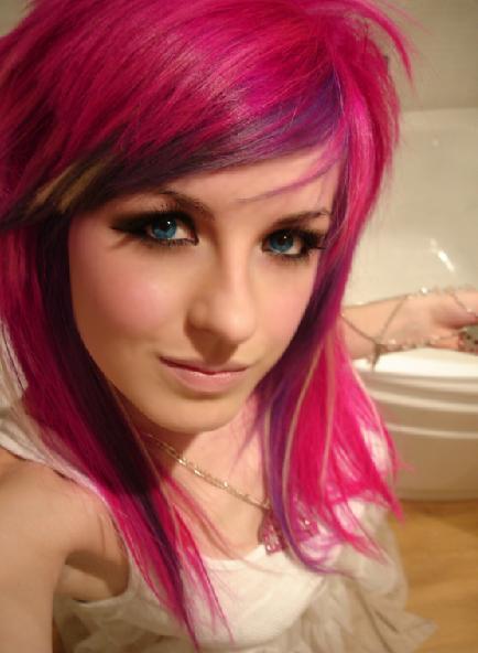 Bright Pink Scene Hair Bright Pink Scene Hair