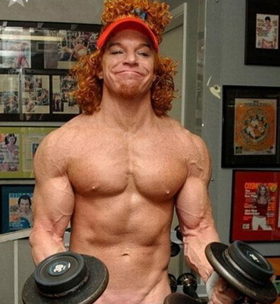 Carrot Top Muscles