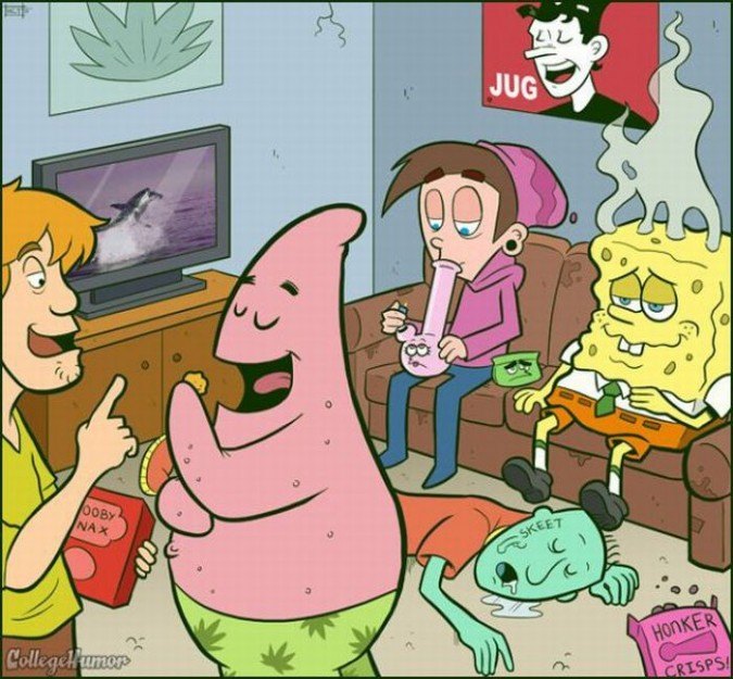 Cartoon Characters Smoking Weed Cartoon Characters Smoking Weed
