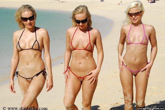 Clear See Through Micro Bikinis