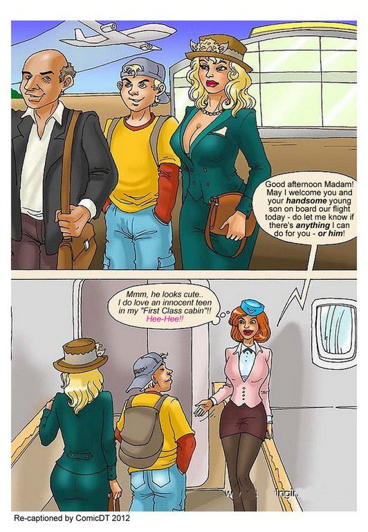 Comic Mom Son Caption