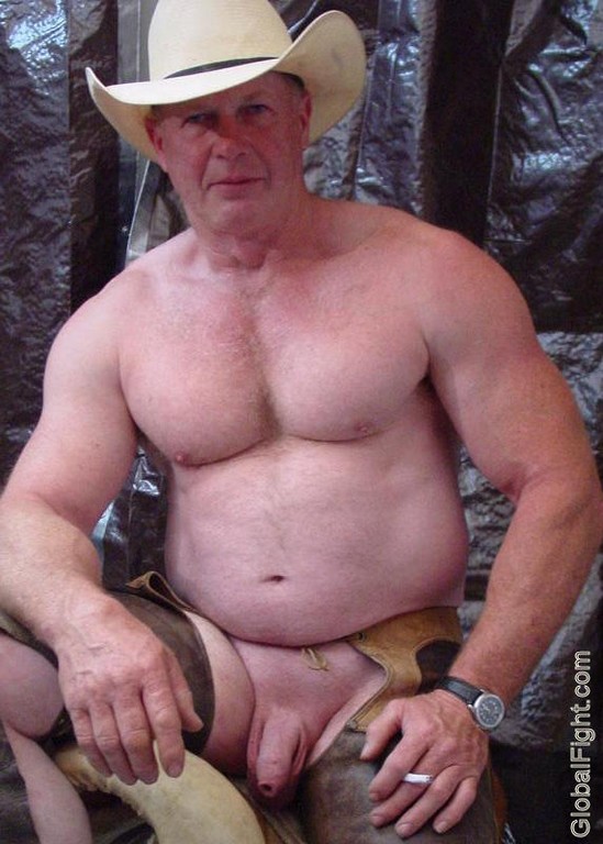 Cowboy Gay Men Smoking Nude