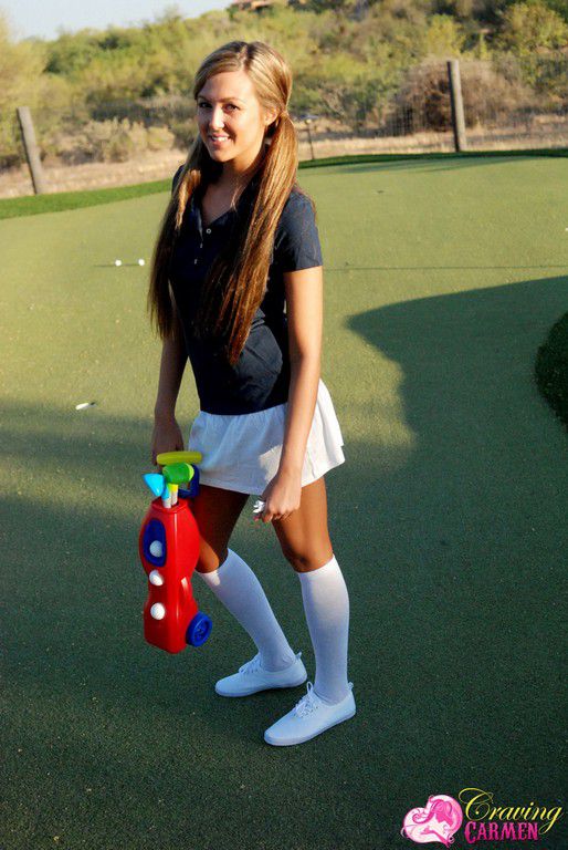 Craving Carmen Playing Golf Craving Carmen Playing Golf