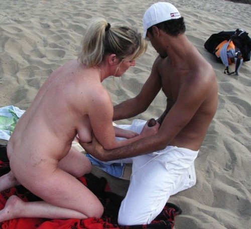 Cuckold Wife On Public Beach