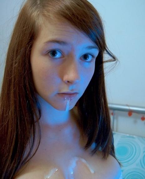 Cute Teen Gets Huge Facial Cumshot On Tits Cute Teen Gets Huge Facial Cumshot On Tits