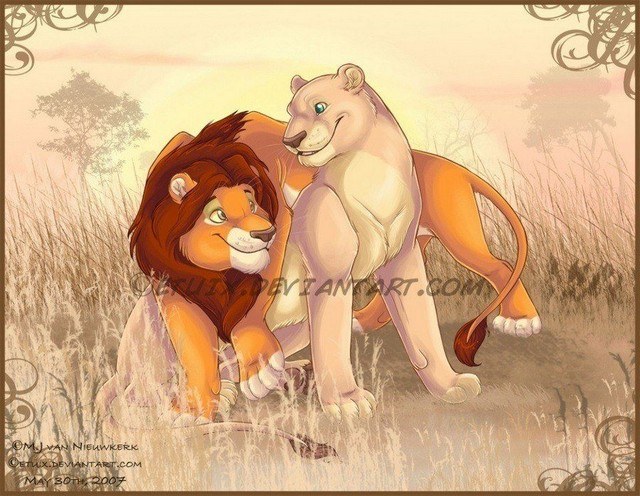 Disney Lion King Simba And Nala