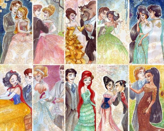 Disney Princess Couples Disney Princess Couples