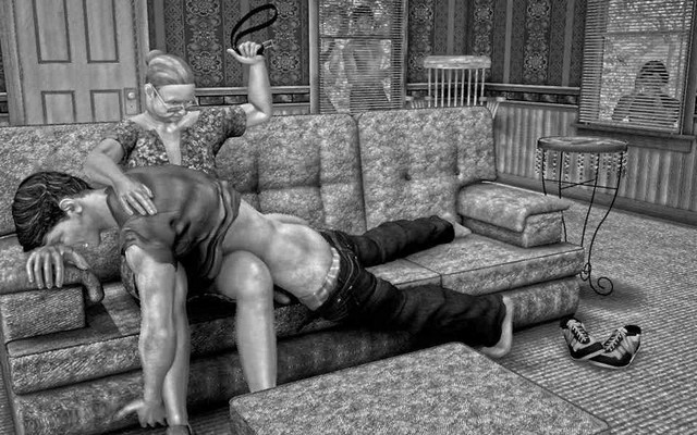 Femdom Spanking Art Femdom Spanking Art