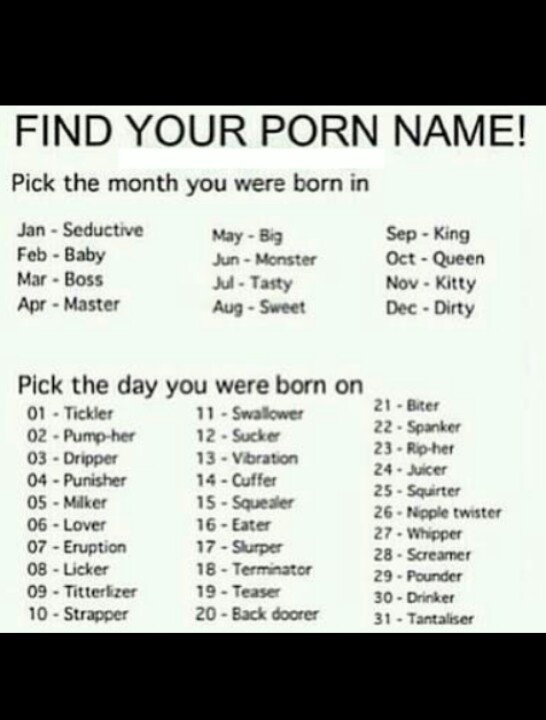 Find Your Porn Name