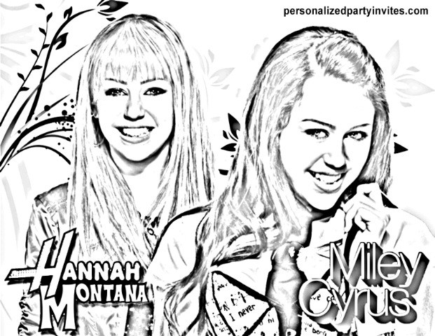 Hannah Montana Coloring Pages To Print Hannah Montana Coloring Pages To Print