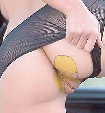 Homer Simpson Tattoo On Pussy Homer Simpson Tattoo On Pussy