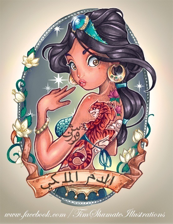 Jasmine Disney Princesses Tattoos Jasmine Disney Princesses Tattoos