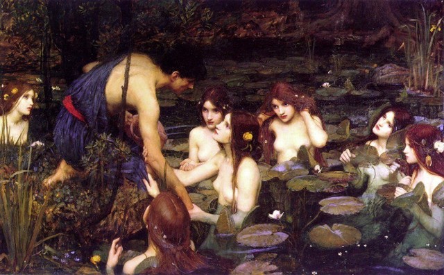 John William Waterhouse Hylas And Nymphs By The John William Waterhouse Hylas And Nymphs By The