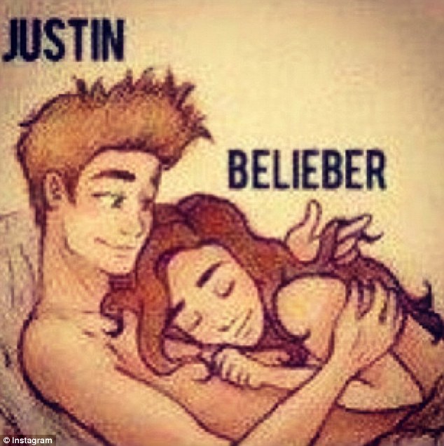 Justin Bieber Couple Cartoon Justin Bieber Couple Cartoon