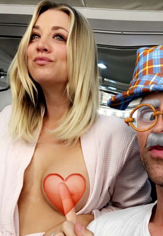 Kaley Cuoco Posts Pic Of Her Boob On Snapchat Kaley Cuoco Posts Pic Of Her Boob On Snapchat