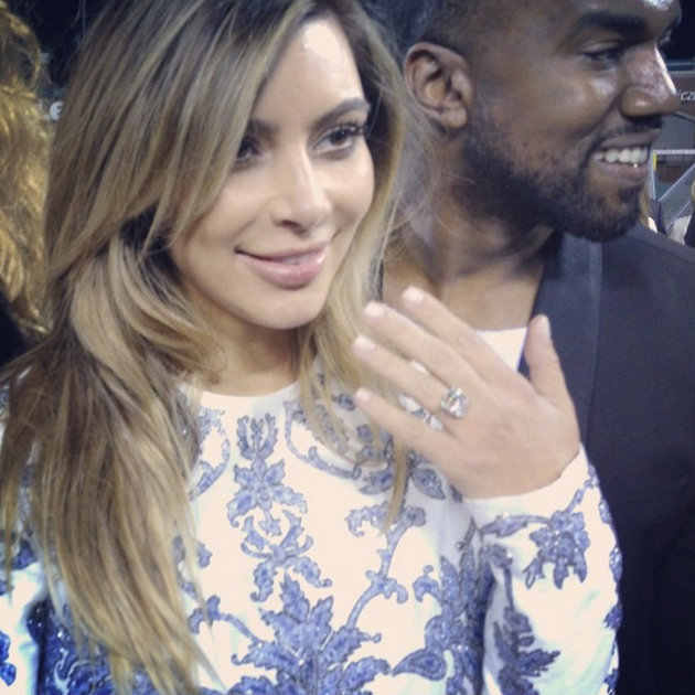Kim Kardashian Kanye Engagement Ring Kim Kardashian Kanye Engagement Ring