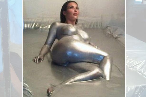Kim Kardashian Silver Naked Kim Kardashian Silver Naked