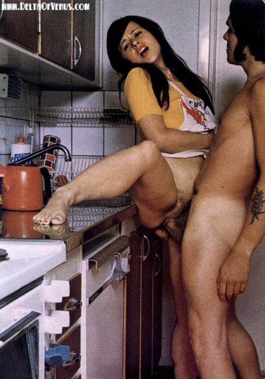 Kitchen Retro Vintage Hairy Pussy Porn