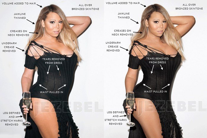Mariah Carey Photoshop Before And After Mariah Carey Photoshop Before And After