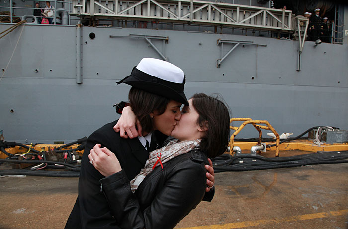 Navy First Kiss