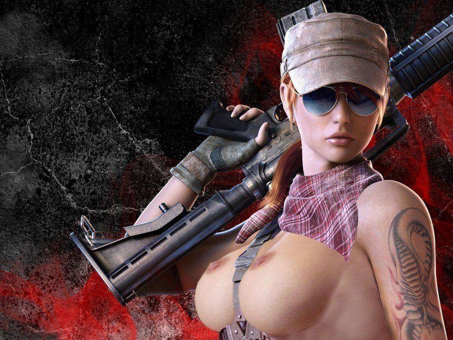 Sexy Fantasy Girls With Guns