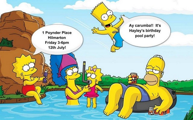Simpsons Swimming Simpsons Swimming