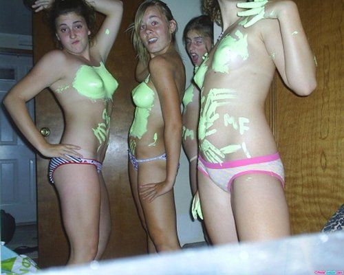 Sister Nude Body Paint