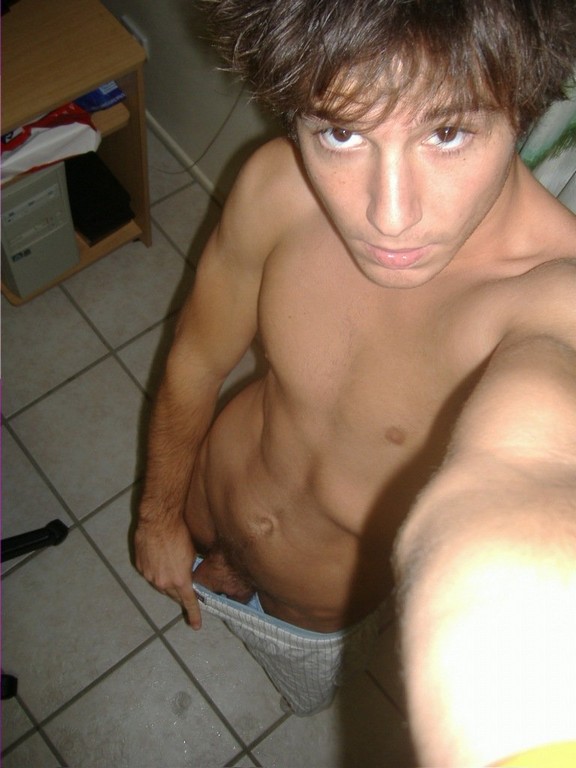 Skinny Naked Boy Selfie