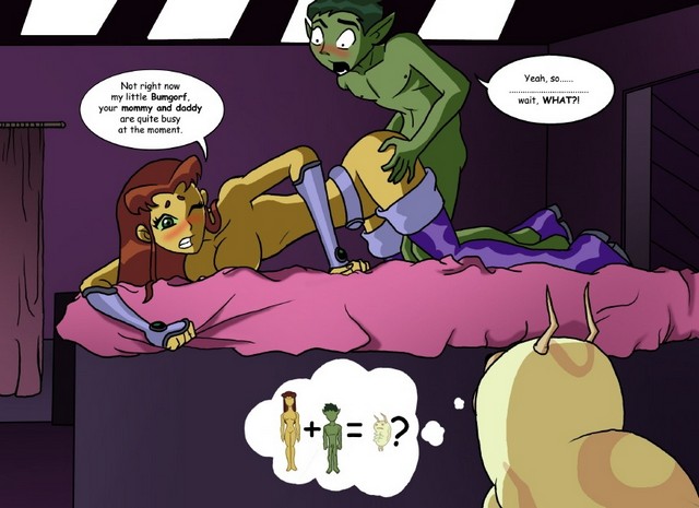 Teen Titans Starfire And Beast Boy Comic