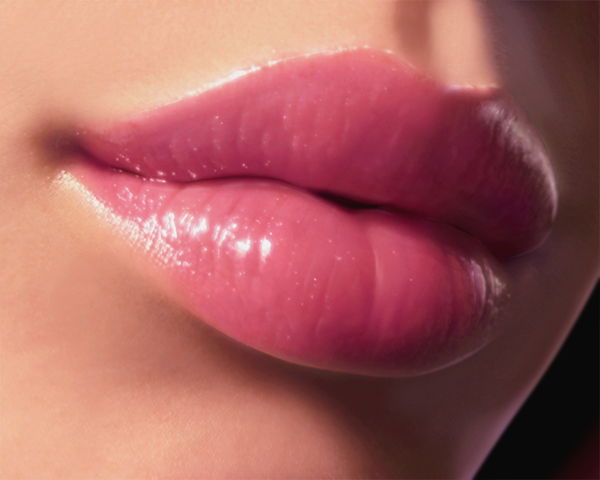 Woman With Perfect Lips