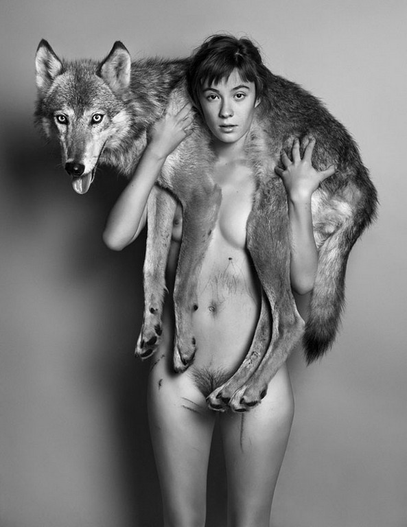 Woman With Wolf Woman With Wolf