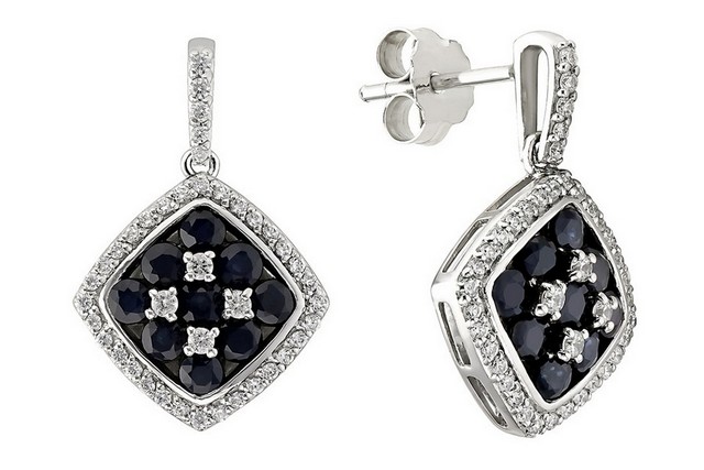 Black And White Diamond Earrings